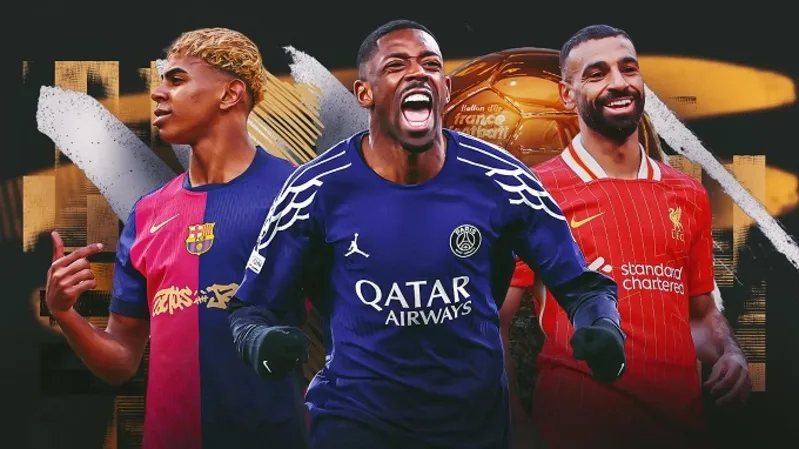 Danh sách ứng viên Quả bóng vàng 2025 quy tụ nhiều ngôi sao lớn từ PSG, Barcelona, Liverpool, Real Madrid, Chelsea và các câu lạc bộ hàng đầu.